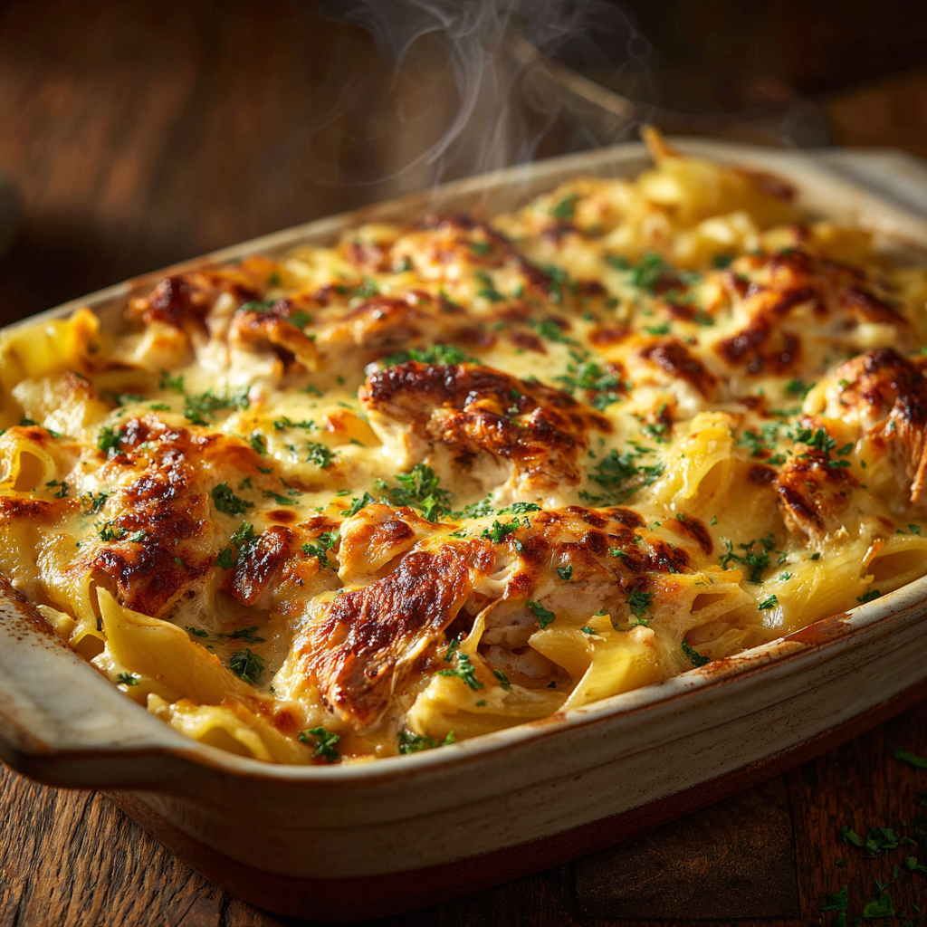 You are currently viewing Cajun Cream Cheese Chicken Pasta Bake (Easy Dinner)