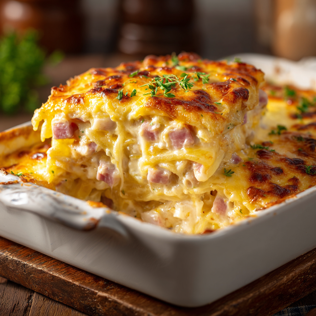 You are currently viewing Chicken Cordon Bleu Casserole – Easy Creamy Comfort Dinner