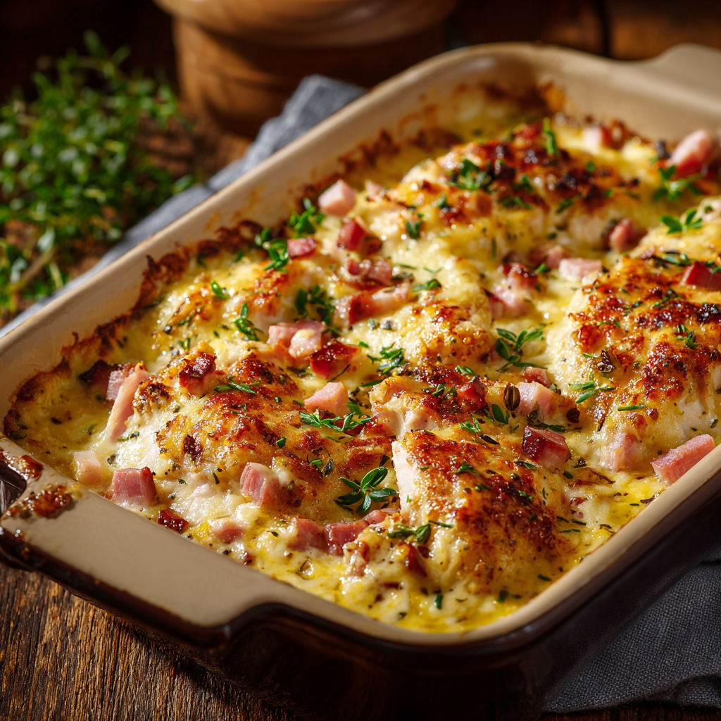 You are currently viewing Chicken Cordon Bleu Casserole – Easy Creamy Comfort Food
