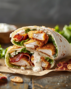 Read more about the article Crispy Chicken Bacon Ranch Wrap (Easy Lunch or Dinner)