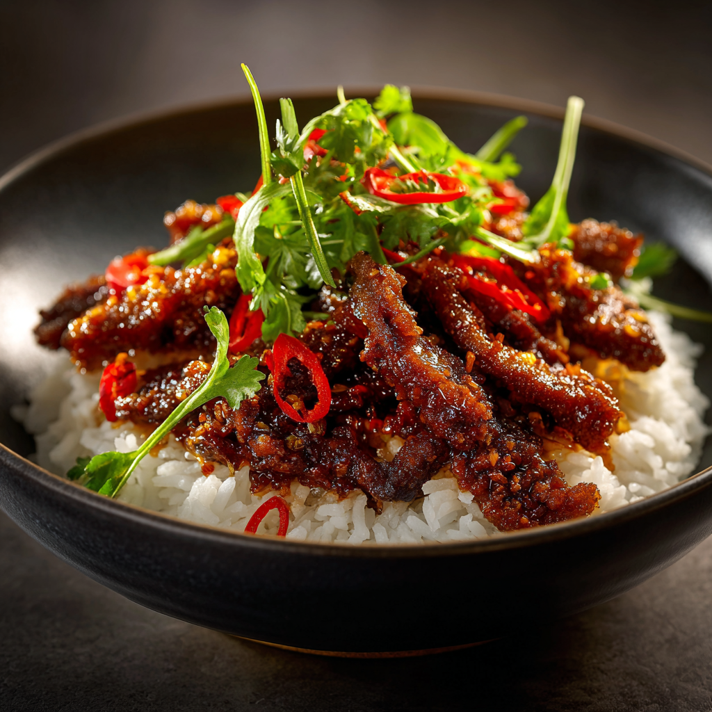 You are currently viewing Crispy Chilli Beef with Rice (Better Than Takeout)