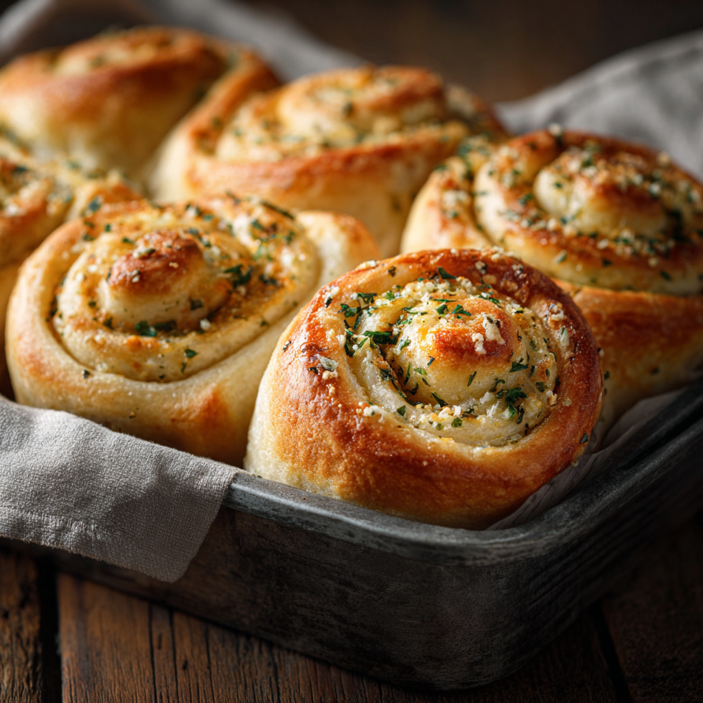 You are currently viewing Garlic Swirl Rolls (Soft, Buttery & Bakery-Style)