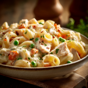 Read more about the article Quick Chicken Pot Pie Pasta (Creamy & Easy)