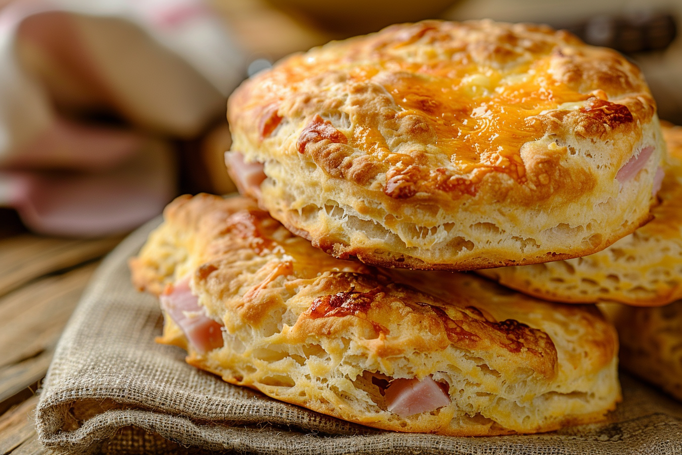 You are currently viewing Savory Ham and Cheese Butter Biscuits (Fluffy & Homemade)