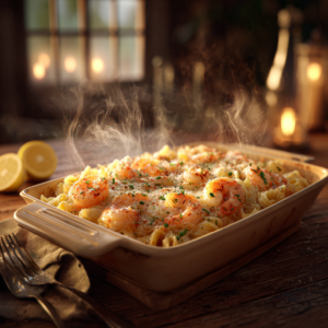 Read more about the article Shrimp Scampi Pasta Bake (Easy Garlic Butter Dinner)