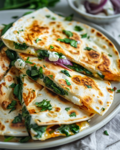 Read more about the article Mediterranean Quesadillas with Spinach & Feta (Easy Recipe)