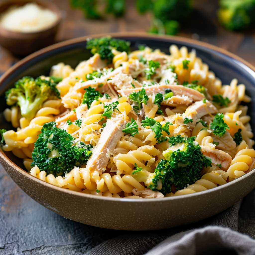 You are currently viewing Rotisserie Chicken Broccoli Pasta (Easy Creamy Dinner)