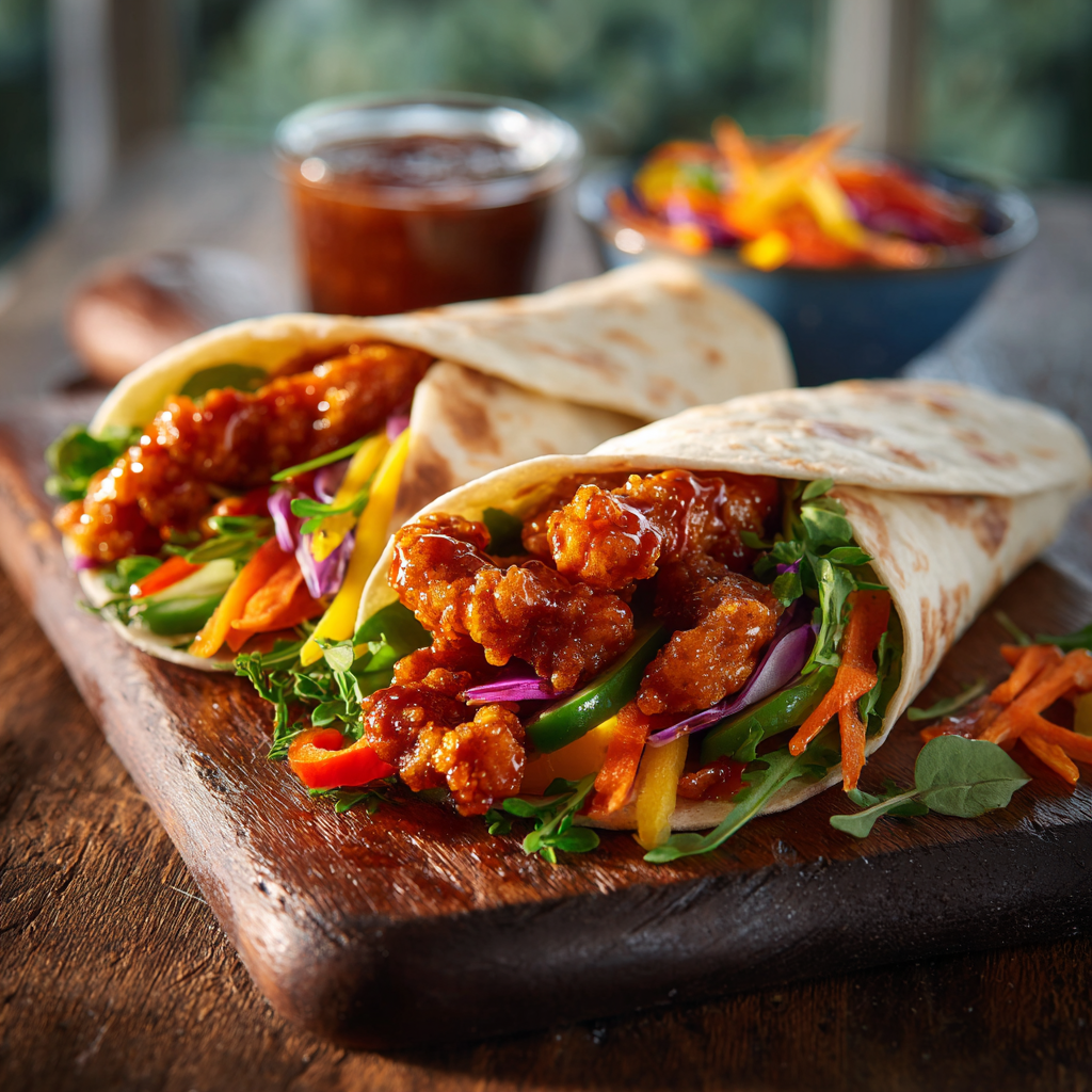 You are currently viewing Sweet Chili Chicken Wraps – Spicy, Sweet & Easy Lunch